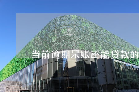 当前逾期呆账还能贷款的口子 当前逾期呆账还能贷款的口子