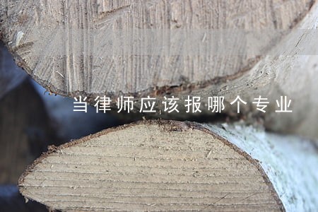 当律师应该报哪个专业 当律师应该报哪个专业