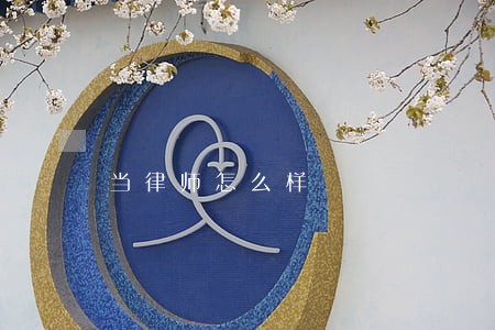 当律师怎么样