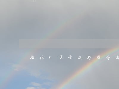 征信5页没逾期能分期买车吗 征信5页没逾期能分期买车吗