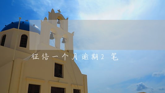 征信一个月逾期2笔 征信一个月逾期2笔
