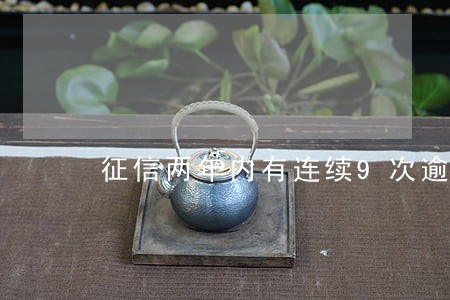 征信两年内有连续9次逾期怎么办 征信两年内有连续9次逾期怎么办