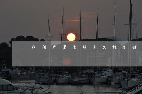 征信严重逾期多久能办理信用卡 征信严重逾期多久能办理信用卡