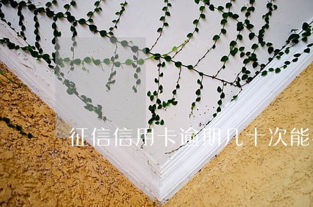 征信信用卡逾期几十次能恢复吗 征信信用卡逾期几十次能恢复吗
