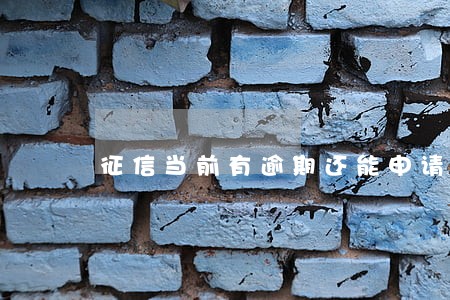 征信当前有逾期还能申请网贷么 征信当前有逾期还能申请网贷么