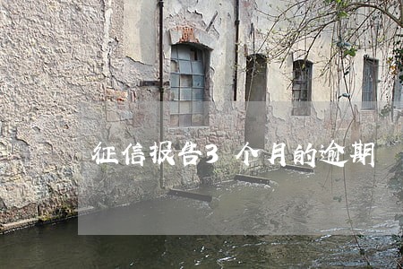 征信报告3个月的逾期 征信报告3个月的逾期