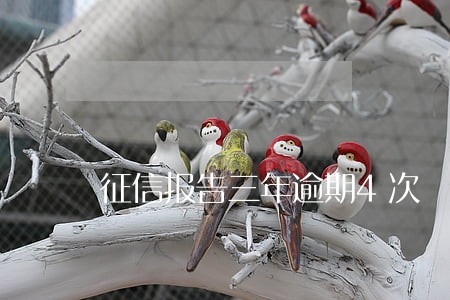 征信报告三年逾期4次 征信报告三年逾期4次