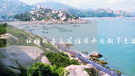 征信报告上写信用卡逾期了怎么办