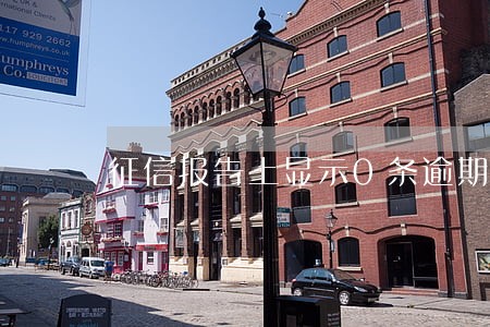 征信报告上显示0条逾期 征信报告上显示0条逾期
