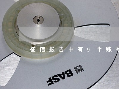 征信报告中有9个账号逾期 征信报告中有9个账号逾期