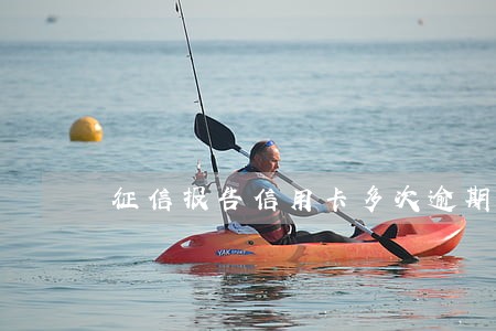 征信报告信用卡多次逾期怎么