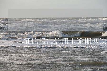 征信报告信用卡逾期两次