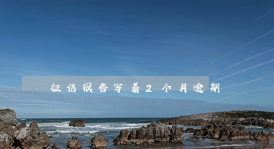 征信报告写着2个月逾期 征信报告写着2个月逾期