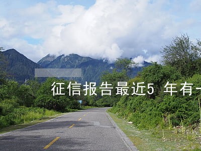 征信报告最近5年有一个月逾期 征信报告最近5年有一个月逾期