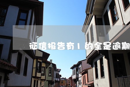 征信报告有1的全是逾期吗