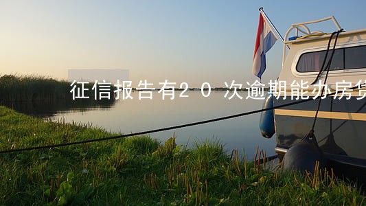 征信报告有20次逾期能办房贷 征信报告有20次逾期能办房贷