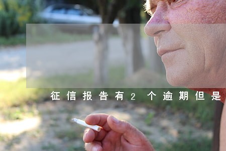 征信报告有2个逾期但是已结清 征信报告有2个逾期但是已结清