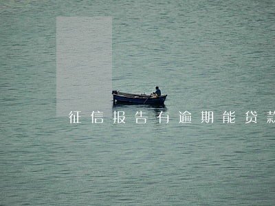 征信报告有逾期能贷款么 征信报告有逾期能贷款么