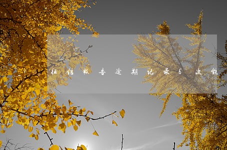 征信报告逾期记录6次能房贷 征信报告逾期记录6次能房贷