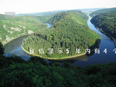 征信显示5年内有4个账户逾期 征信显示5年内有4个账户逾期