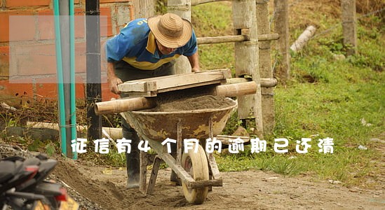 征信有4个月的逾期已还清 征信有4个月的逾期已还清