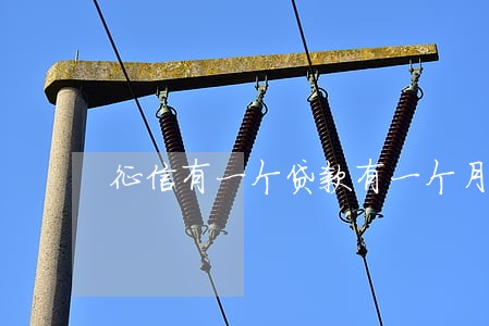 征信有一个贷款有一个月逾期 征信有一个贷款有一个月逾期