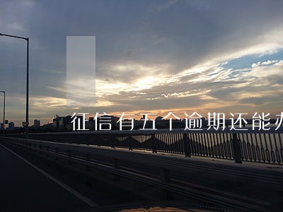 征信有五个逾期还能办下信用卡吗 征信有五个逾期还能办下信用卡吗