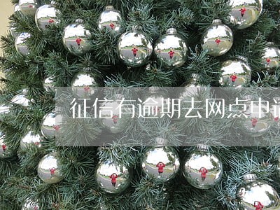 征信有逾期去网点申请信用卡 征信有逾期去网点申请信用卡