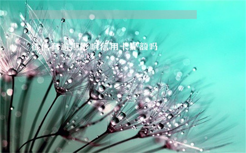 征信有逾期影响信用卡提额吗 征信有逾期影响信用卡提额吗