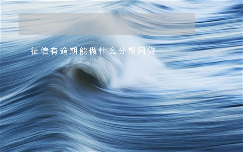 征信有逾期能做什么分期网贷 征信有逾期能做什么分期网贷