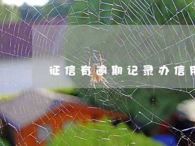 征信有逾期记录办信用卡广发