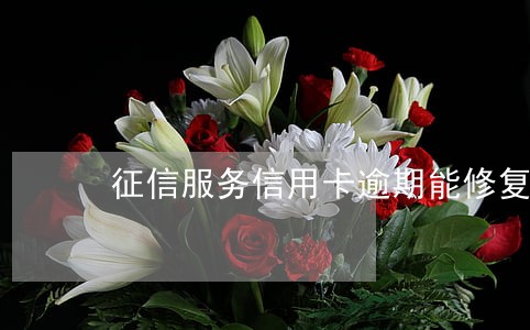 征信服务信用卡逾期能修复吗 征信服务信用卡逾期能修复吗