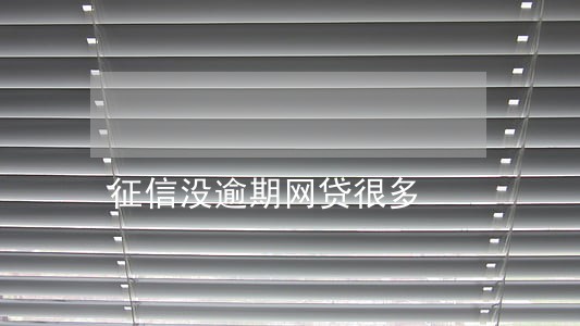 征信没逾期网贷很多 征信没逾期网贷很多