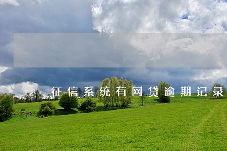 征信系统有网贷逾期记录吗 征信系统有网贷逾期记录吗