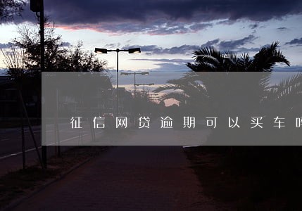 征信网贷逾期可以买车吗 征信网贷逾期可以买车吗