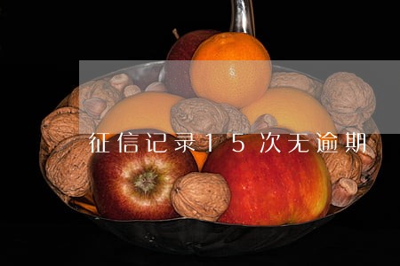 征信记录15次无逾期 征信记录15次无逾期