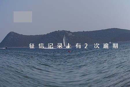 征信记录上有2次逾期 征信记录上有2次逾期