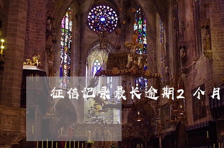 征信记录最长逾期2个月
