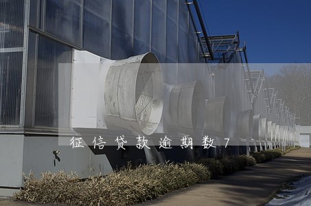 征信贷款逾期数7 征信贷款逾期数7