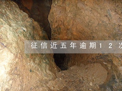 征信近五年逾期12次 征信近五年逾期12次
