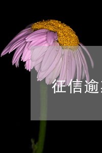 征信逾期1元连续7个月 征信逾期1元连续7个月
