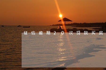 征信逾期20次贷款买房 征信逾期20次贷款买房