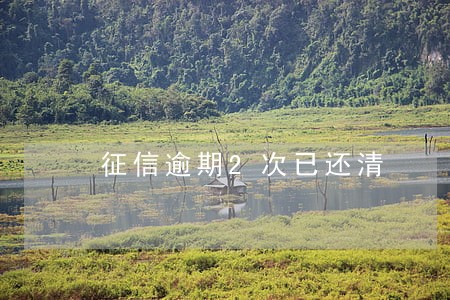 征信逾期2次已还清 征信逾期2次已还清