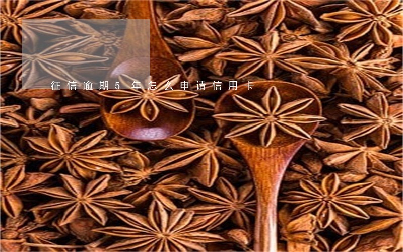 征信逾期5年怎么申请信用卡 征信逾期5年怎么申请信用卡