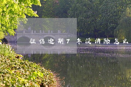 征信逾期7年没消除怎么办 征信逾期7年没消除怎么办