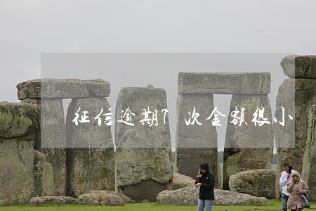 征信逾期7次金额很小 征信逾期7次金额很小