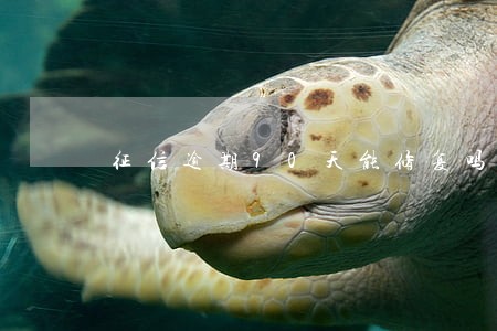 征信逾期90天能修复吗 征信逾期90天能修复吗