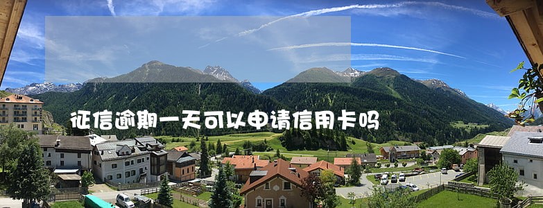 征信逾期一天可以申请信用卡吗