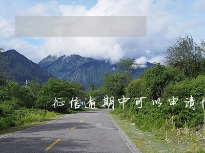 征信逾期中可以申请信用卡吗 征信逾期中可以申请信用卡吗