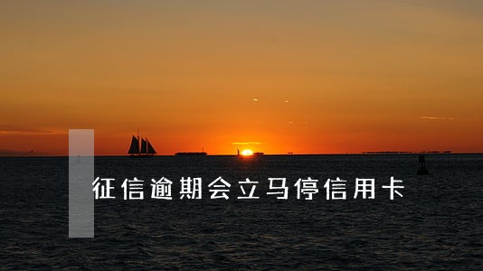 征信逾期会立马停信用卡 征信逾期会立马停信用卡